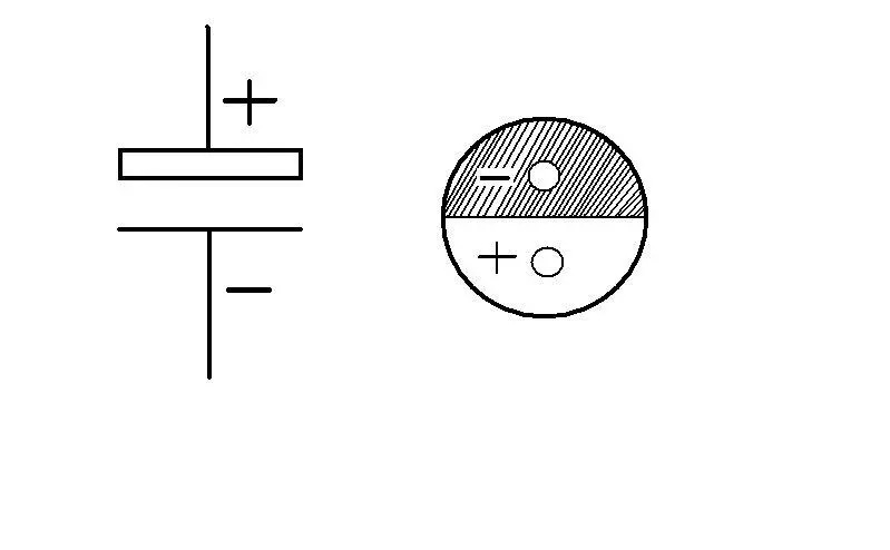 电解电容正负极